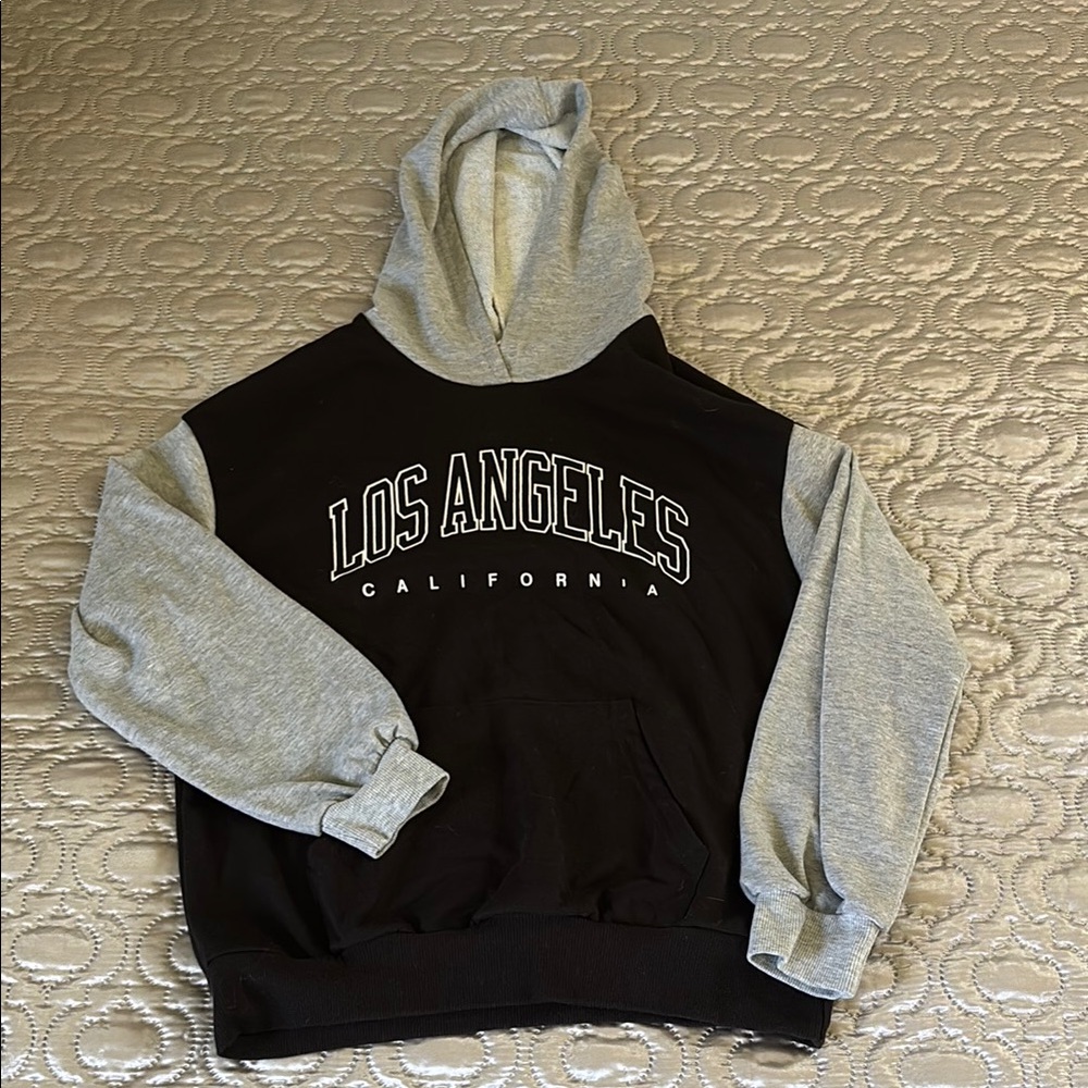 Los Angeles California Black and Gray Hoodie